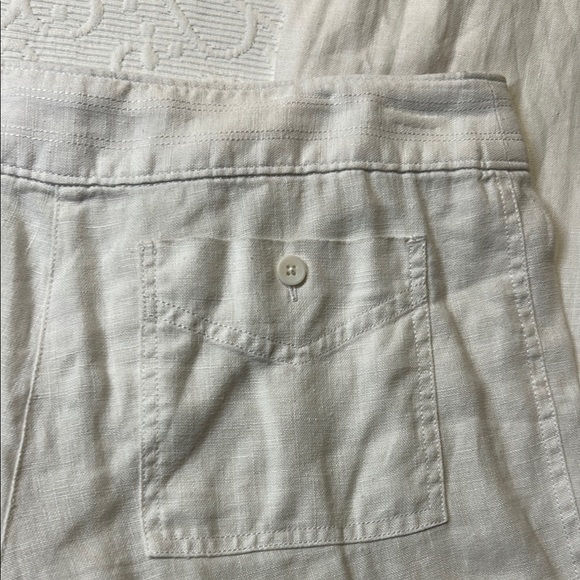 Tommy Bahama White Straight Leg Linen Pants - Picture 10 of 15